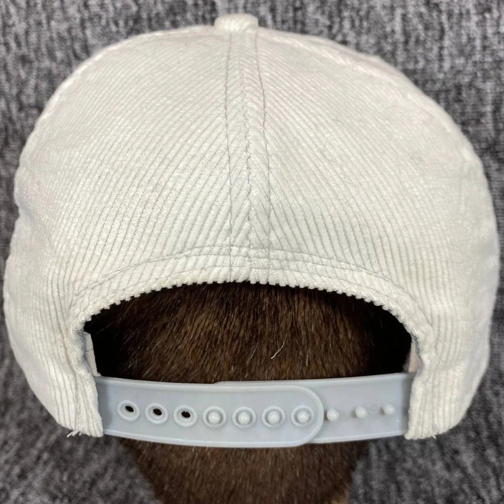 Vintage Ohio State Buckeyes Hat White Corduroy Snapback Cap Rope Vintage 80s 90s